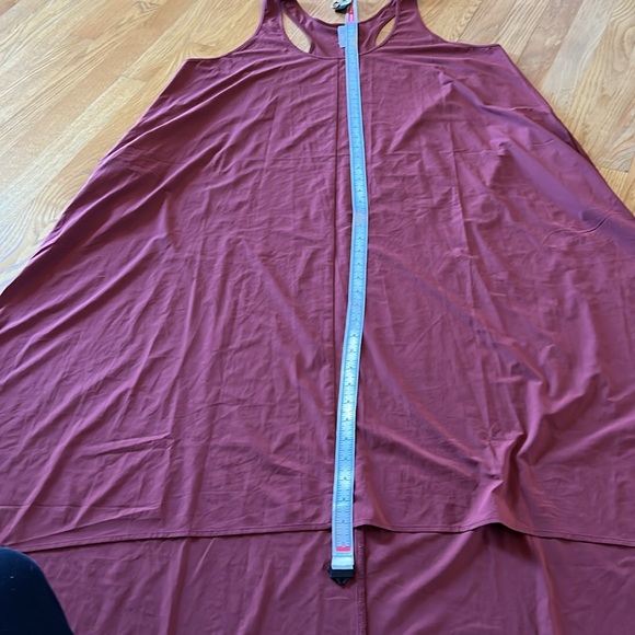 Athleta Sleeveless Travel Maxi Dress Size XL Maroon - Picture 6 of 10